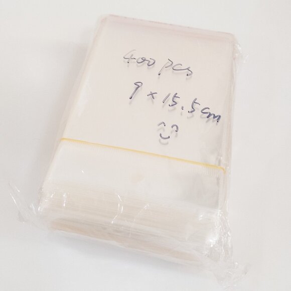 390+ Transparent Plastic Hanging Self-Adhesive Bags 9 x15.5cm Jewelry Packaging - Picture 1 of 3